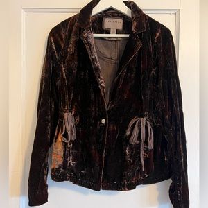 Unique velvet blazer